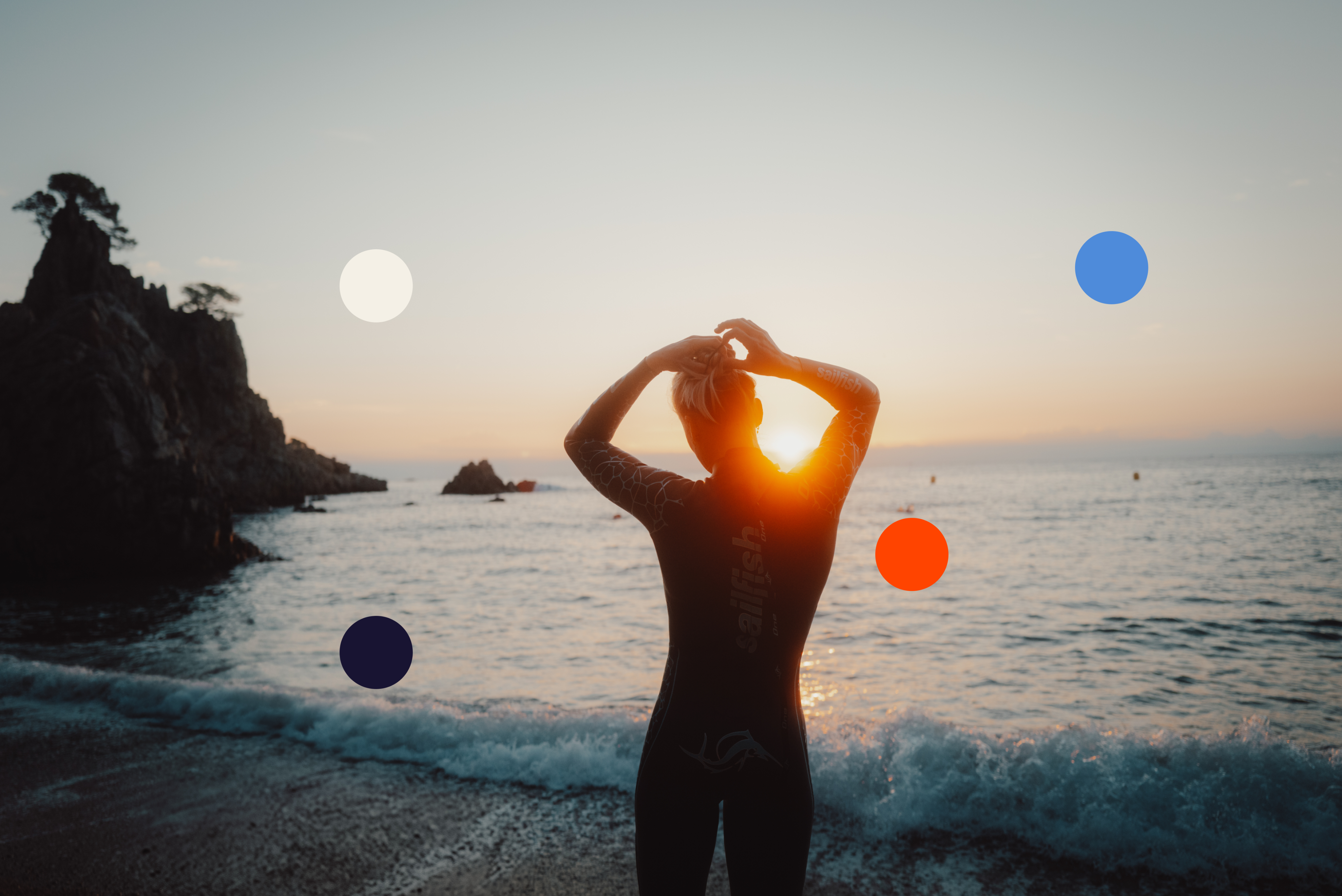 Stationery design of letterhead and business cards for the company Anders on top of a blurred photo of a house interior.