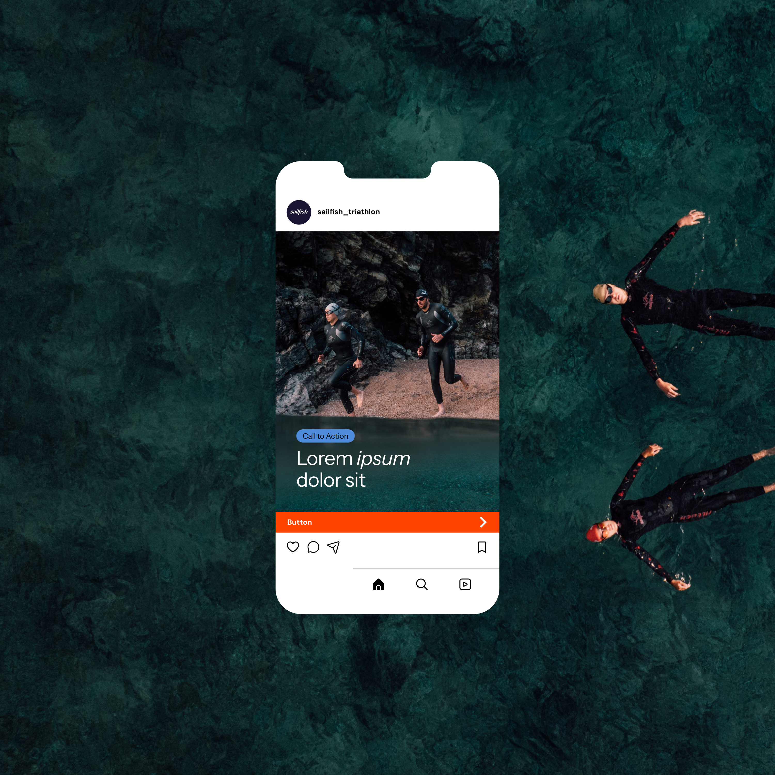 Graphic depicting a hexagonal cropped photo of an interior room design with grid lines along its borders.